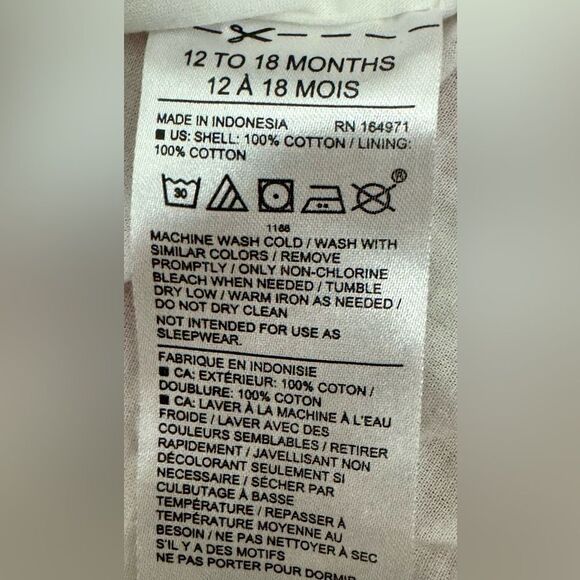 Janie and Jack Girls The Olivia Floral Smocked Short Sleeve Dress. 12-18 Months - Picture 10 of 11